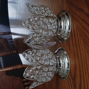 Set of  flower candle holders